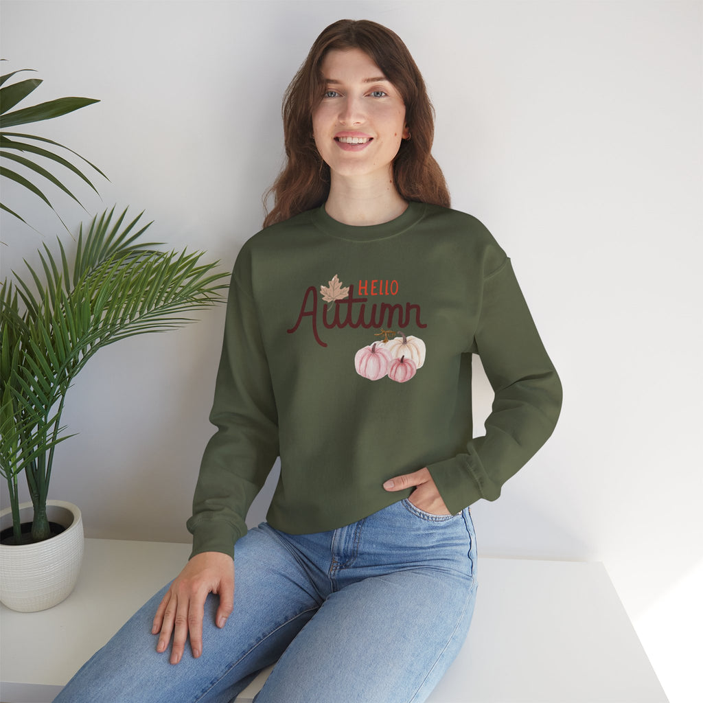 Hello Autumn Heavy Crewneck Sweatshirt